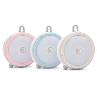 Stick-on magnet LED natlampe med bevægelsessensor - 3 forskellige farver